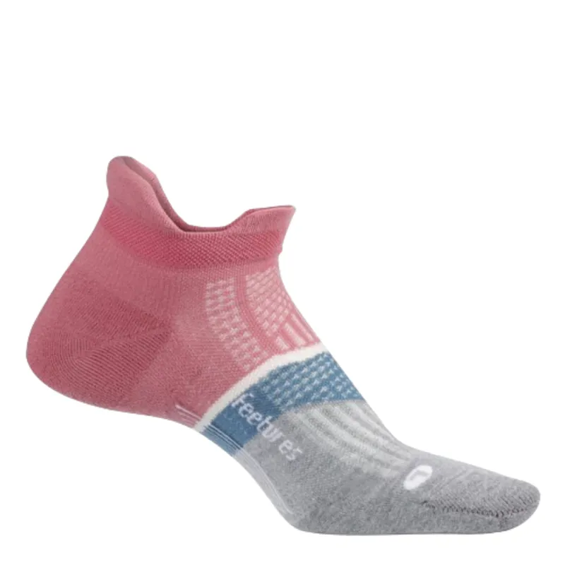 Feetures Elite Light Cushion No Show Tab in Heather Rose